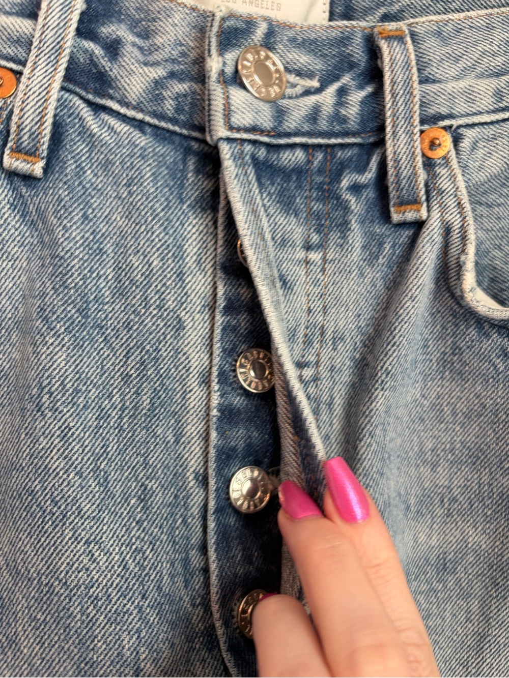 Agolde Riley High Rise Straight Crop Jeans - Picture 3 of 7